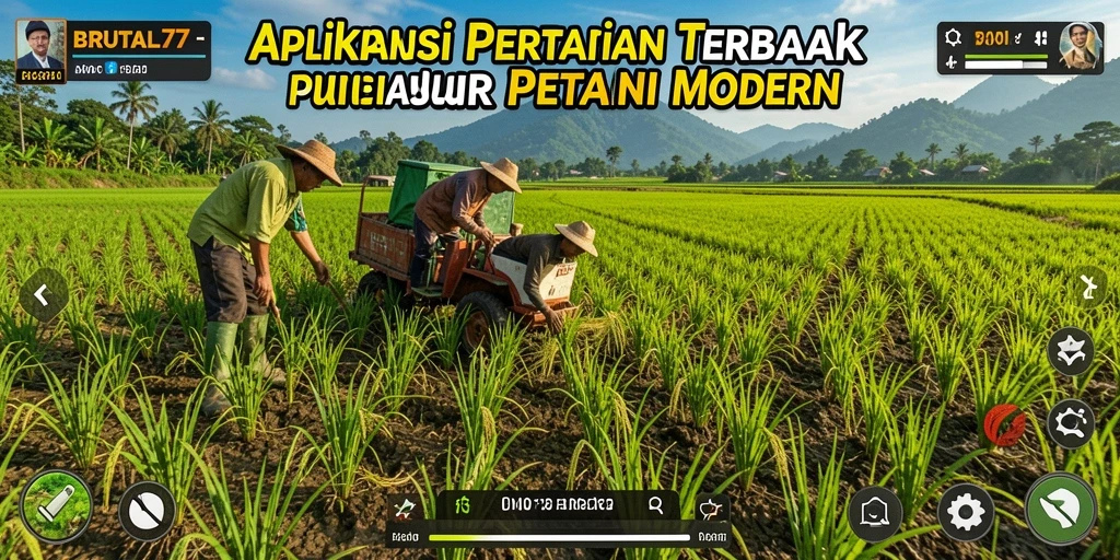 Screenshot menampilkan gameplay strategi pertanian BRUTAL77 yang menarik.