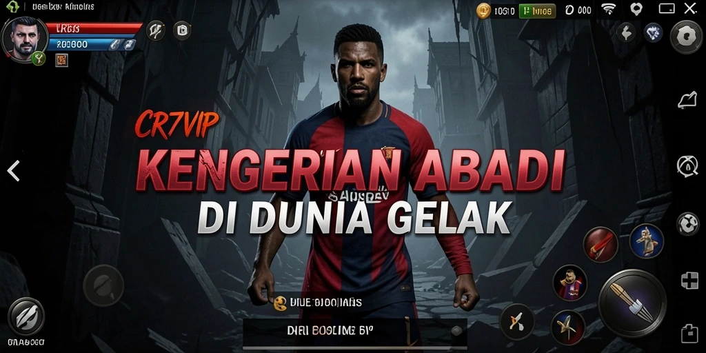 Screenshot utama CR7VIP menunjukkan suasana gelap dan mencekam dalam gameplay.