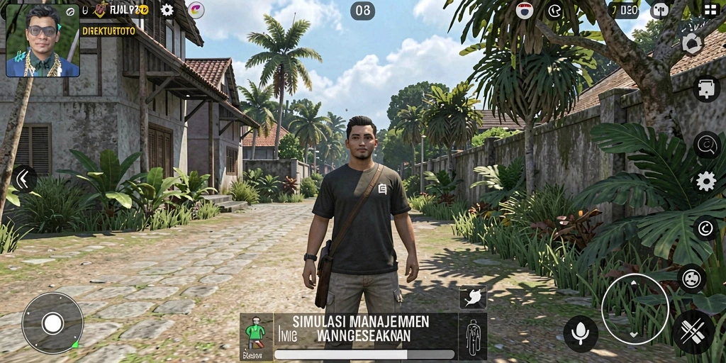Screenshot utama menunjukkan gameplay manajemen bisnis yang mendebarkan.