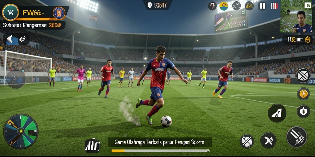 Tampilan gameplay FW66 yang mendebarkan dan realistis dalam dunia olahraga.