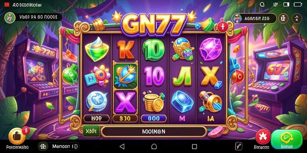 Screenshot gameplay GN777 menunjukkan serunya bermain slot.
