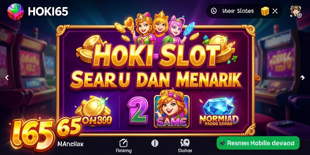 Screenshot gameplay HOKI65 menampilkan warna-warni slot yang menarik.