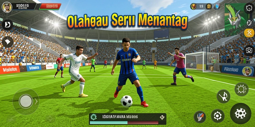 Tampak seru dari gameplay ID66 yang penuh aksi olahraga.
