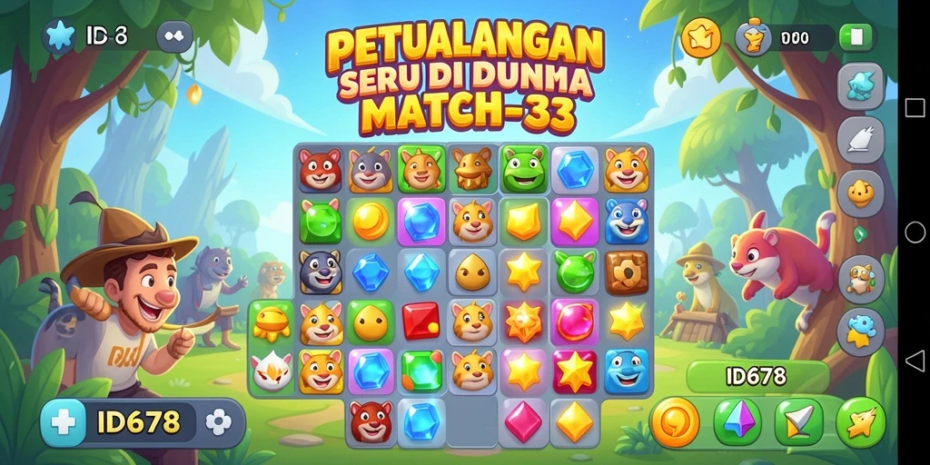 Tampilan gameplay seru dan penuh warna dari ID678.