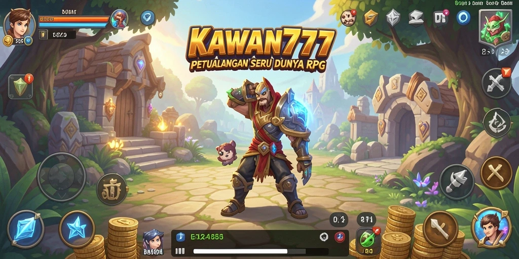 Tampilan seru gameplay RPG di KAWAN777 dengan petualangan penuh tantangan.