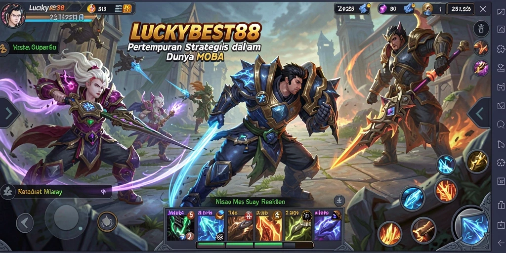Tampilan gameplay LUCKYBEST88 yang intens dan strategis.