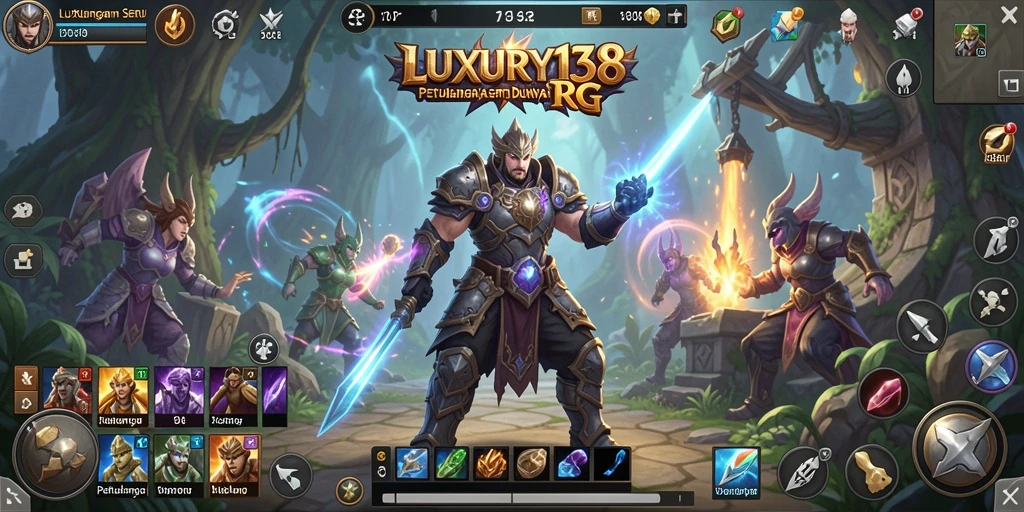 Screenshot gameplay RPG LUXURY138 yang mendebarkan dan penuh aksi.