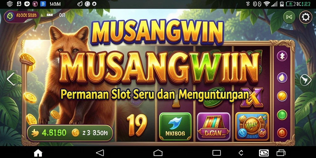 Tampilan gameplay Slot MUSANGWIN yang mendebarkan.