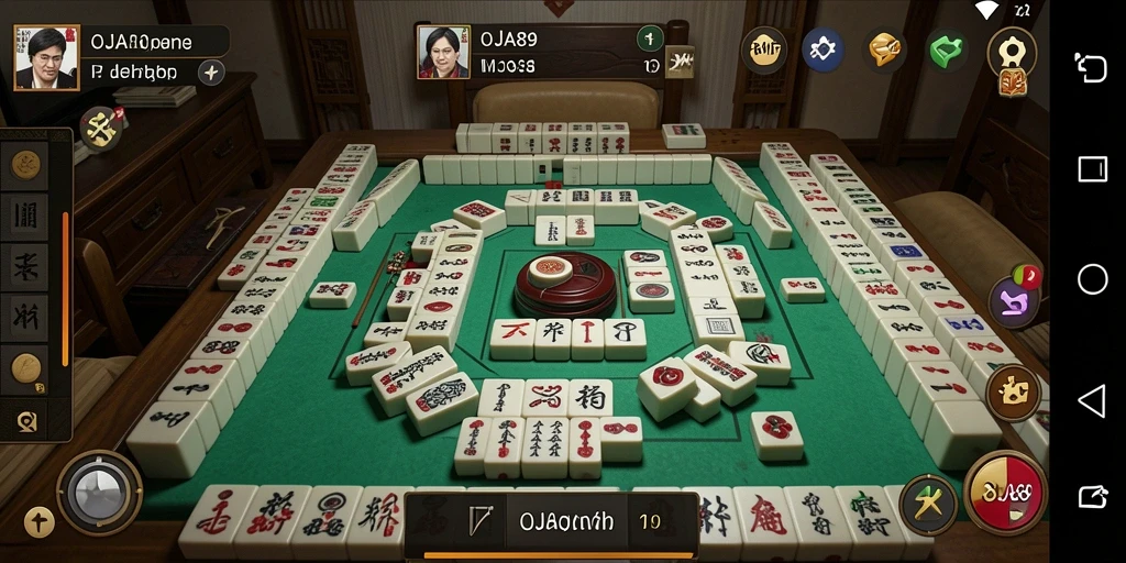 Tampilan screenshot OJA89 menampilkan gameplay Mahjong yang seru dan menantang.