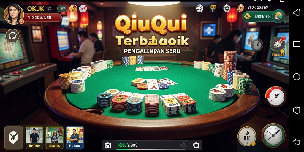 Tampilan gameplay QiuQiu yang menarik di OKJK.
