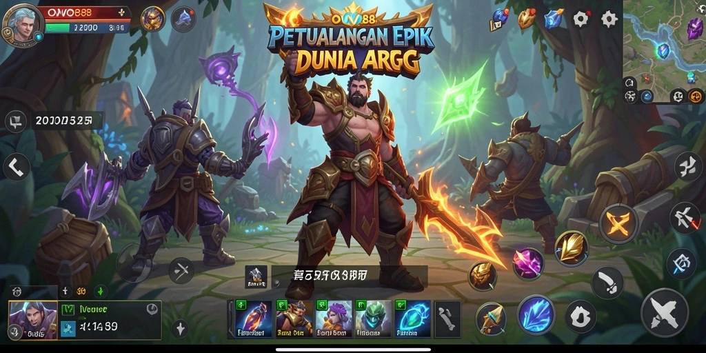 Gameplay mendebarkan OVO88 dalam dunia ARPG yang luas.