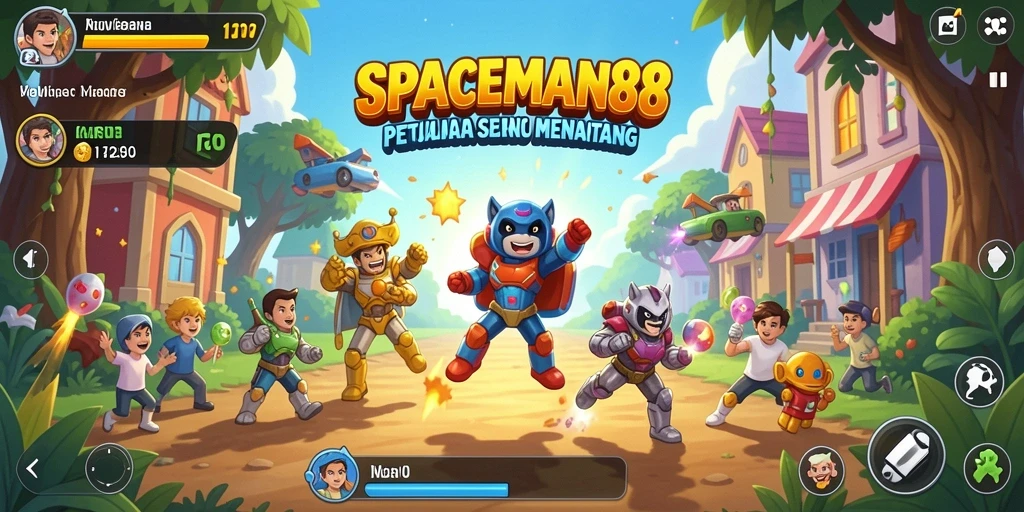 Tampilan gameplay menarik dalam SPACEMAN88 saat menjelajahi luar angkasa.