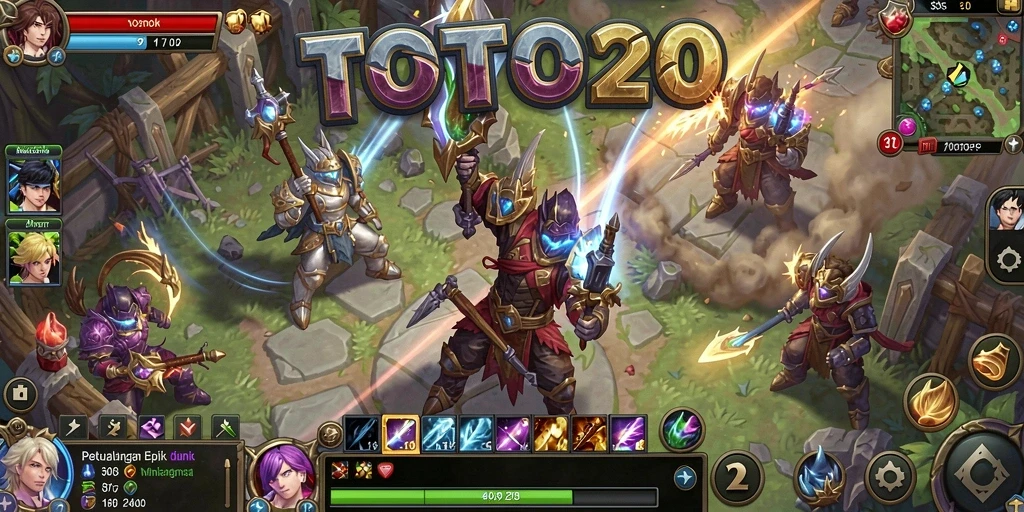 Screenshot gameplay TOTO20 menampilkan petualangan seru di dunia MMORPG.