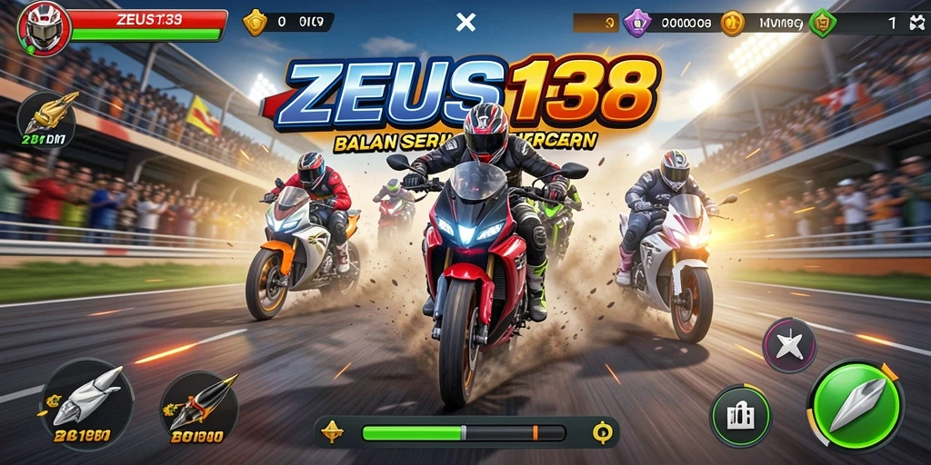 Gameplay balapan cepat dan grafis menakjubkan di ZEUS138.
